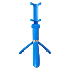 Монопод-тренога-селфі палиця з пультом Selfie Stick L01 Bluetooth Блакитний