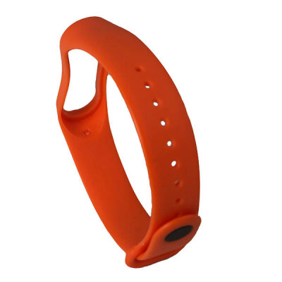 Ремінець силіконовий для Xiaomi Mi Band 3/4 №21 світло-оранжевий