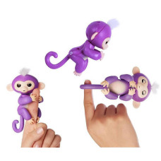 Інтерактивна мавпочка fingerlings happy monkey Фіолетовий