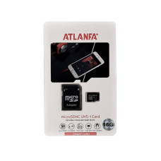 Карта пам'яті microSD Atlanfa 16Гб з адаптером