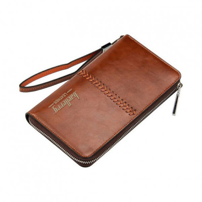 Чоловічий гаманець-клатч Baellerry Leather коричневий