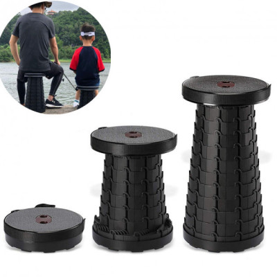 Складний стілець Telescopic stool (розкладний телескопічний стілець) чорний
