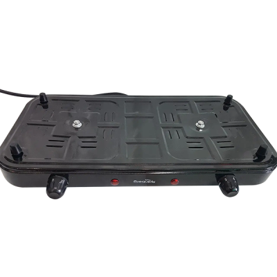 Електроплита спіральна Rainberg RB-888 2400 Вт 2 конфорки Чорна