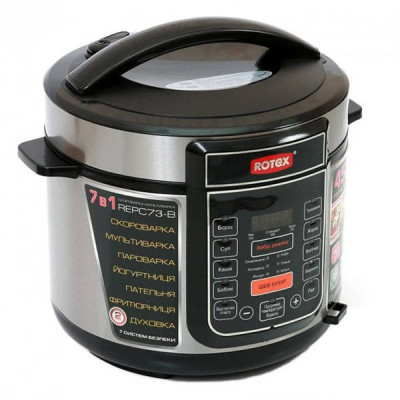 Мультиварка ROTEX REPC73-B, 5 літрів 900 Вт, 17 програм