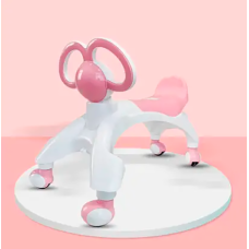 Ходунки - беговел чотириколісний з вушками-ручками BABY WALKER Smile Рожевий