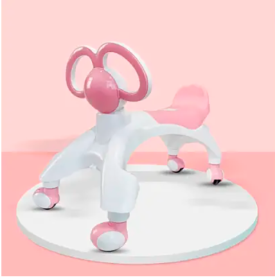 Ходунки - беговел чотириколісний з вушками-ручками BABY WALKER Smile Рожевий