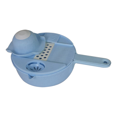 Овочерізка шатківниця з контейнером Multifunctional Cutter 9in1 Блакитна