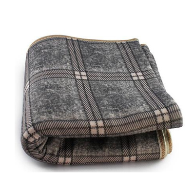 Простирадло електричне з сумкою Electric Blanket 150х120см (клітчаста, сіра)