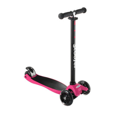 Самокат дитячий Best Scooter 0072R, колеса PU світяться Рожевий