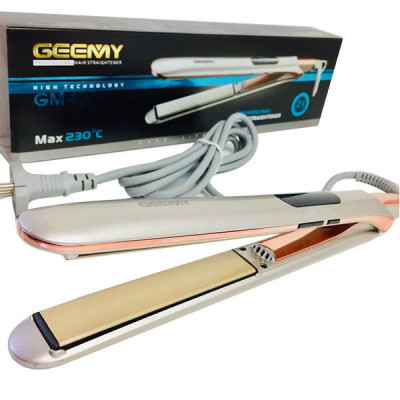 Плойка прасок для вирівнювання волосся Geemy GM-407 Silver