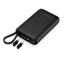 Зовнішній акумулятор Golf G74 10000 mAh + перехідники Чорний