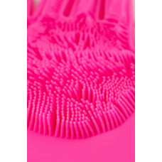 Силіконові рукавички для миття та чищення Magic Silicone Gloves з ворсом Коралові