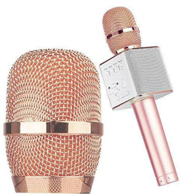 Караоке-мікрофон Q9 rose-gold у чохлі