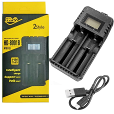 Універсальний зарядний пристрій HD-8991B Li-ion LCD micro USB 4.2V 1.2A на 2акб