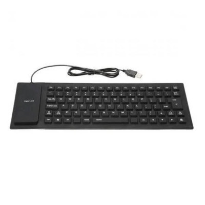 Гнучка силіконова клавіатура Flexible Keyboard X3 Чорна