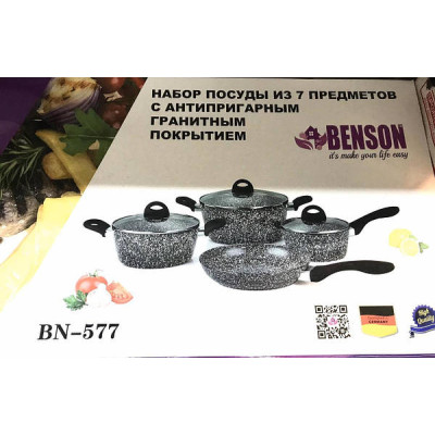 Набір посуду з гранітним покриттям BN-577 7 предметів