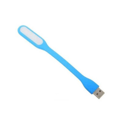 Портативний гнучкий LED USB світильник блакитний