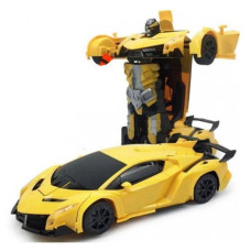 Машинка Трансформер Lamborghini Robot Car Size 1:18 Жовта З ПУЛЬТОМ