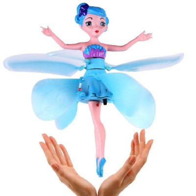 Літаюча лялька фея Flying Fairy летить за рукою Блакитна