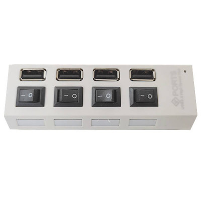 4-х портовий USB ports розгалужувач з вимикачем