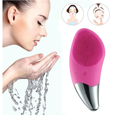 Електрична силіконова щітка-масажер для чищення обличчя Sonic Facial Brush
