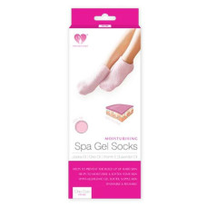 Зволожуючі гелеві шкарпетки для педикюру SPA Gel Socks № G09-12 рожеві від 20 до 28см