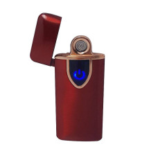 Спіральна сенсорна електрична USB запальничка Lighter Червона (ART 018-2)