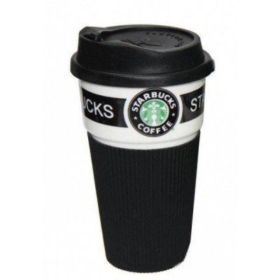 Керамічна термочашка Starbucks Чорна