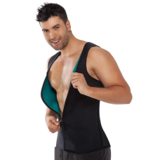Чоловіча неопренова майка для схуднення на блискавці Hot Shapers Men (XL)