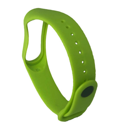 Ремінець силіконовий для Xiaomi Mi Band 3/4 №12 лайм