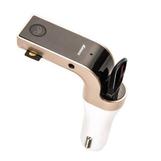 FM модулятор автомобільний Car G7 Bluetooth Золотий
