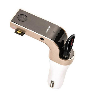 FM модулятор автомобільний Car G7 Bluetooth Золотий