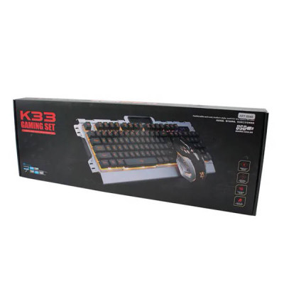 Клавіатура GAMING KEYBOARD+Mouse K33 LED