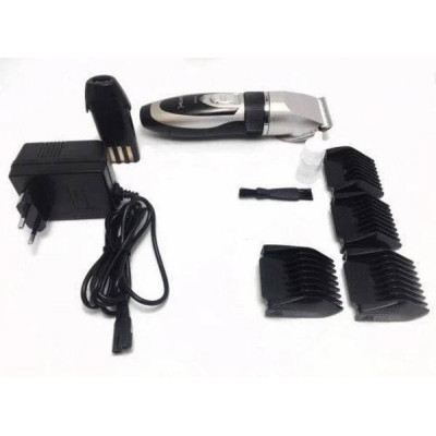 Професійна акумуляторна машинка для стрижки GEMEI GM-6066 Сіра