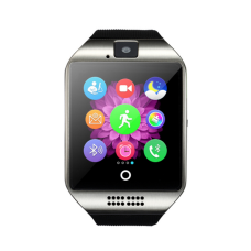 Розумний годинник Smart Watch Q18 чорний із сріблом