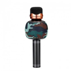 Мікрофон караоке бездротовий DM Karaoke WS 2911 з колонкою/FM радіо/Bluetooth Камуфляж