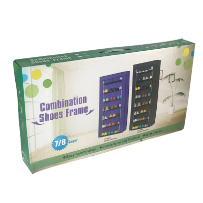 Складна тканинна шафа для взуття FH-5578 Фіолетова