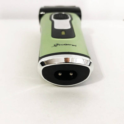 Електробритва з тримером Gemei GM-7110 Чорно-зелена