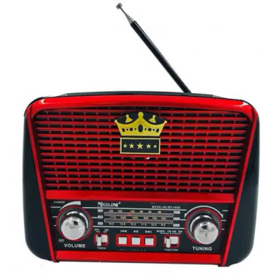 Радіоприймач з Bluetooth акумулятором та сонячною батареєю GOLON RX-BT456s