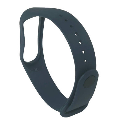 Ремінець силіконовий для Xiaomi Mi Band 3/4 №13 сапфіровий