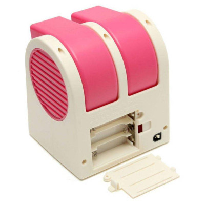 Настільний міні кондиціонер Conditioning Air Cooler USB рожевий