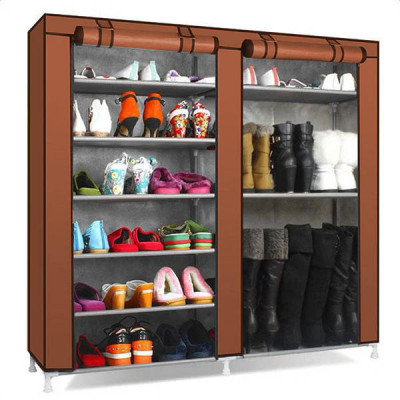 Тканинна шафа для взуття Shoe Cabinet 6 Layer 6510 Коричневий
