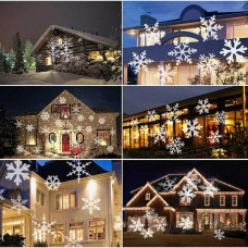 Декоративний вуличний світлодіодний проектор Outdoor lawn snowflake light