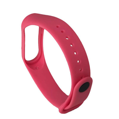 Ремінець силіконовий для Xiaomi Mi Band 3/4 №4 темно-рожевий