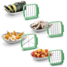 Овочерізка з контейнером Nicer Dicer Quick зелена