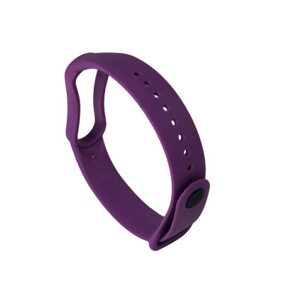 Ремінець силіконовий для Xiaomi Mi Band 5 №13 фіолетовий