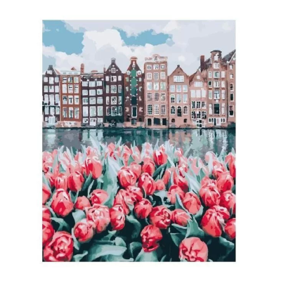 Картина за номерами "Тюльпани в Амстердамі" 40*50 см