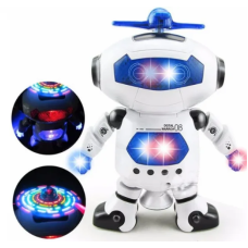 Танцювальний інтерактивний робот, що світиться Dancing Robot Білий + Подарунок