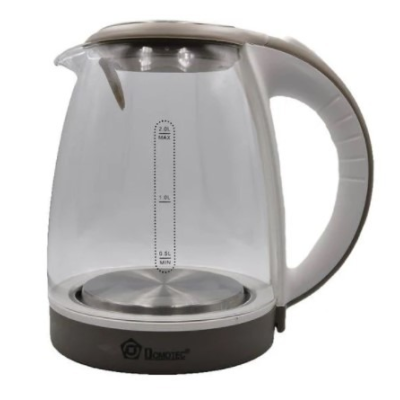 Електрочайник скляний DOMOTEC MS-8113 2 л 2200W Коричневий
