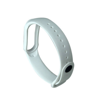 Ремінець силіконовий для Xiaomi Mi Band 5 №2 білий